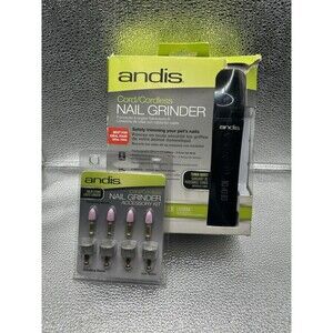 ANDIS Cord/Cordless Animal Nail Grinder w/Nail Grinder Accessory Kit Damage Box